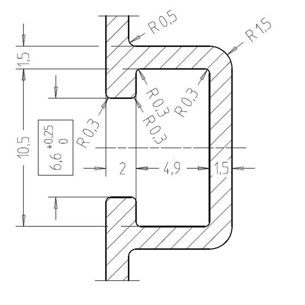 Artikelbild 3 des Artikels “Aluprofil 50 x 50 mm, 3-Nut Eiche Dekor | 150 cm“
